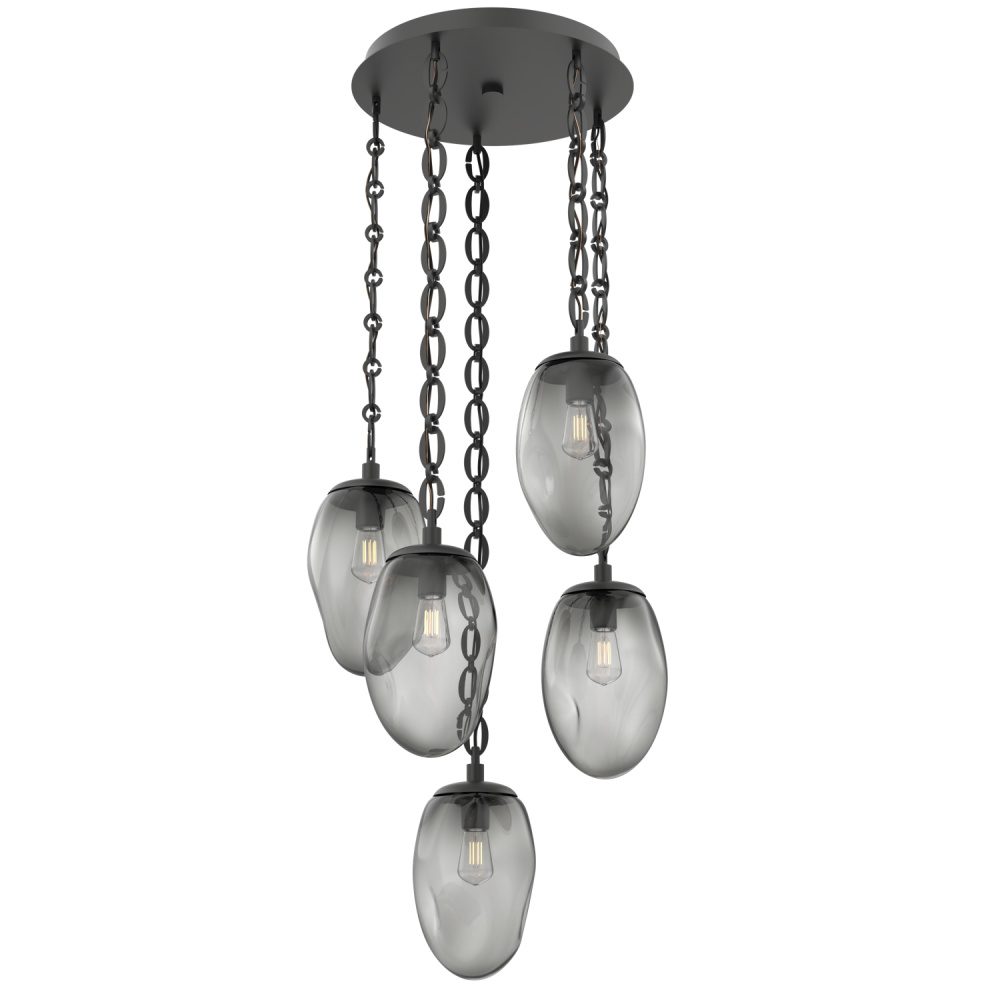 Meteo Round 5pc Multi-Pendant Chain (Bulb)