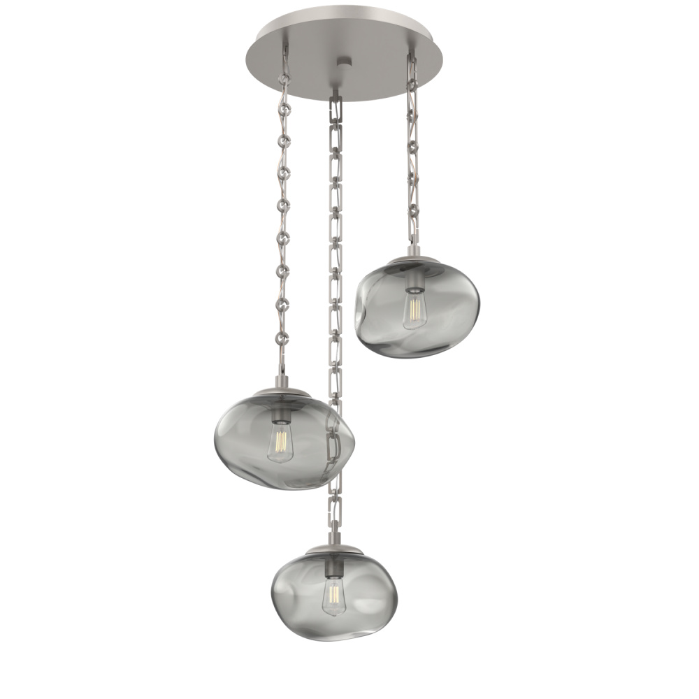 Nova Round 3pc Multi-Pendant Chain (Bulb)