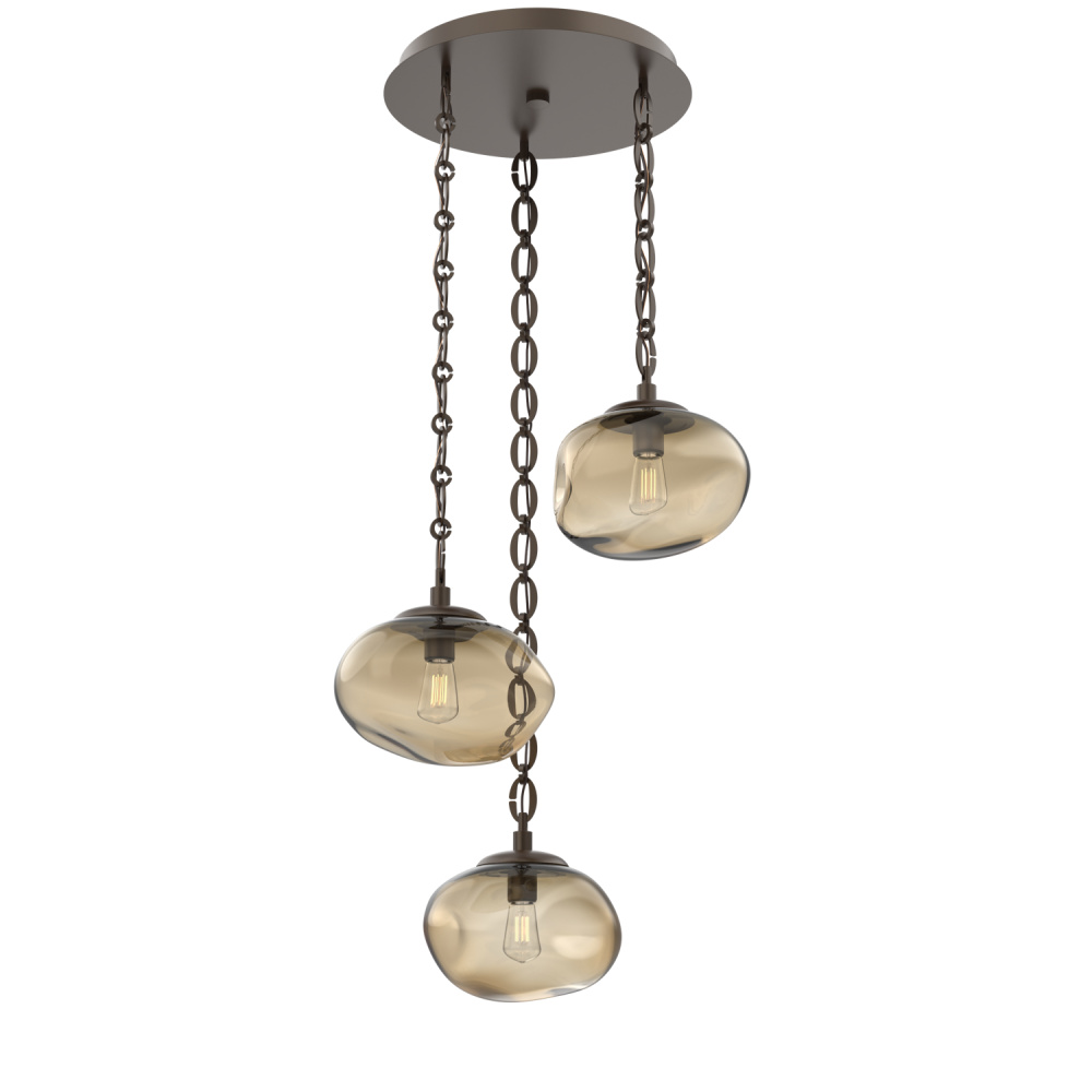 Nova Round 3pc Multi-Pendant Chain (Bulb)