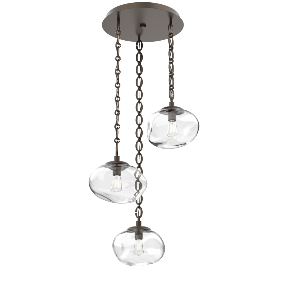 Nova Round 3pc Multi-Pendant Chain (Bulb)