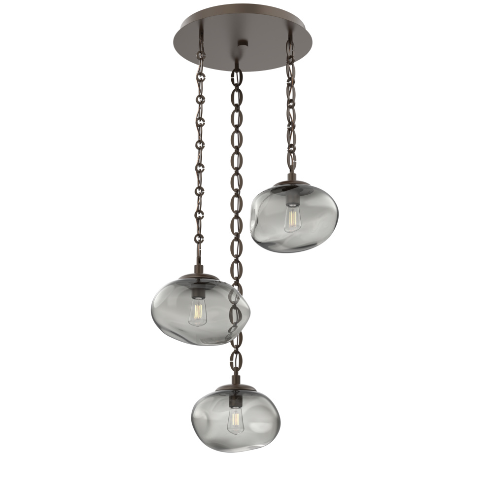 Nova Round 3pc Multi-Pendant Chain (Bulb)