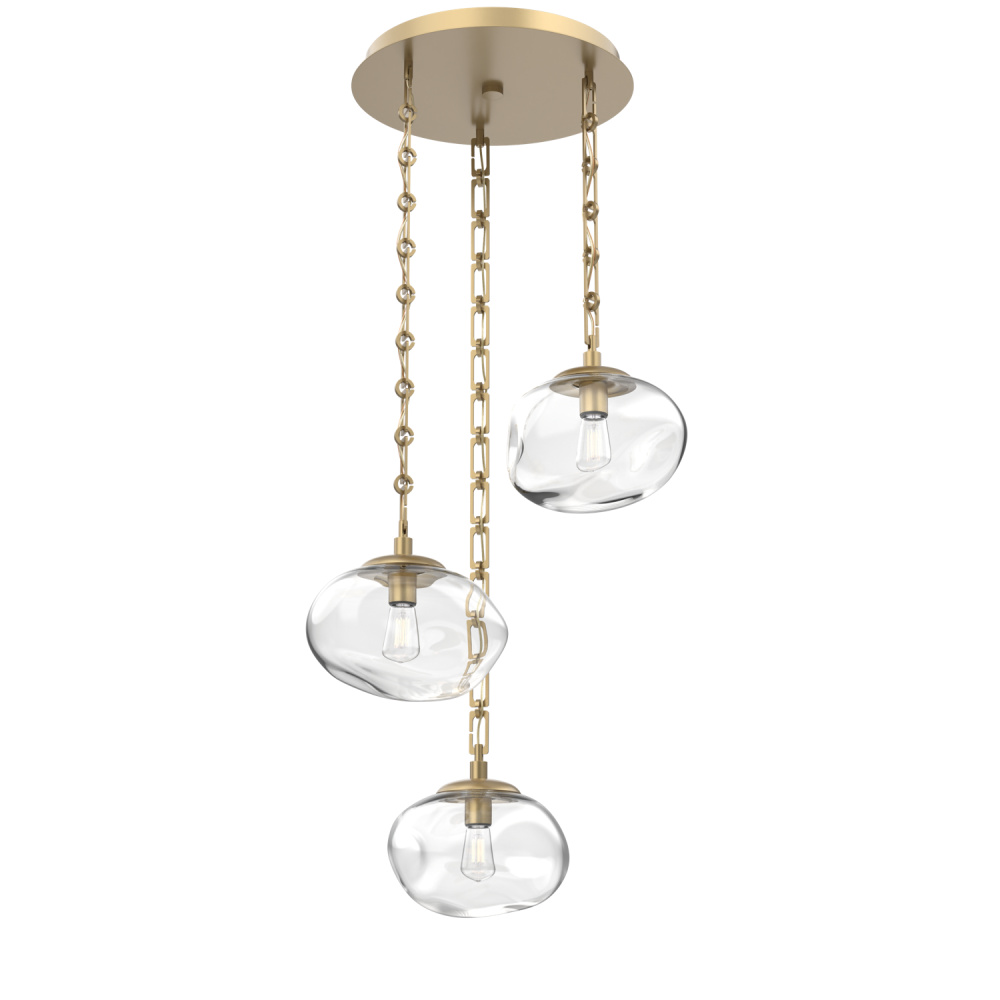 Nova Round 3pc Multi-Pendant Chain (Bulb)