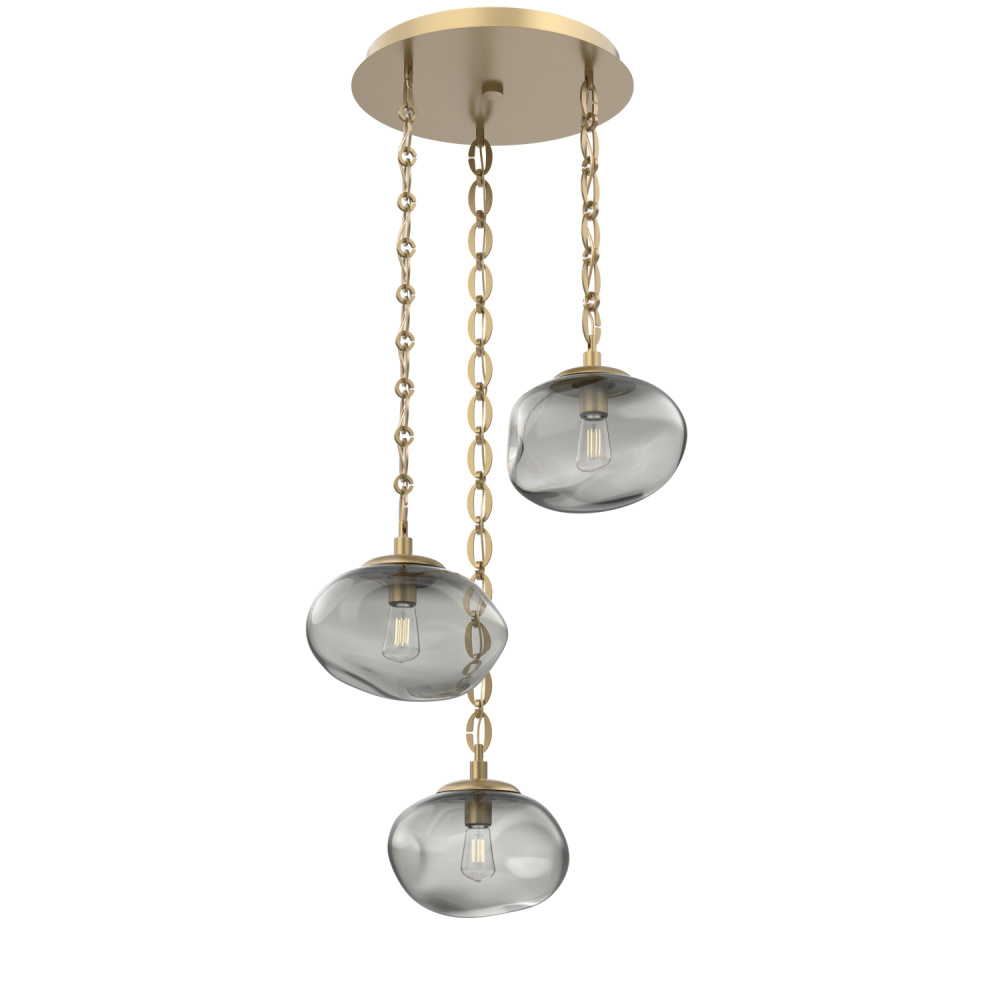 Nova Round 3pc Multi-Pendant Chain (Bulb)