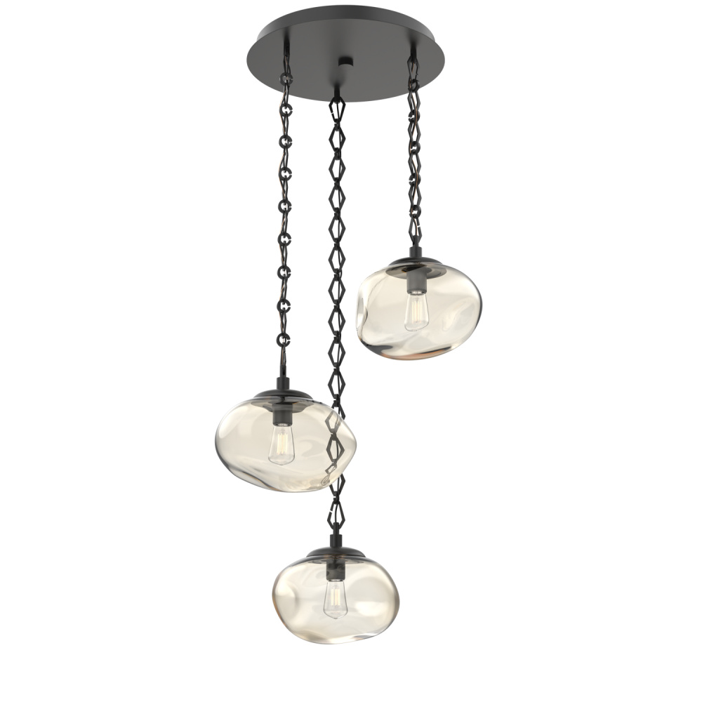 Nova Round 3pc Multi-Pendant Chain (Bulb)
