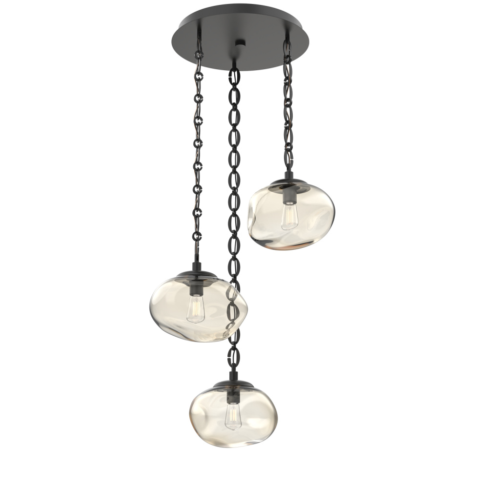 Nova Round 3pc Multi-Pendant Chain (Bulb)