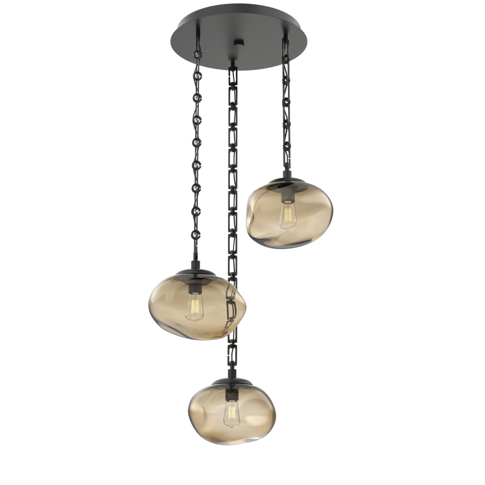 Nova Round 3pc Multi-Pendant Chain (Bulb)