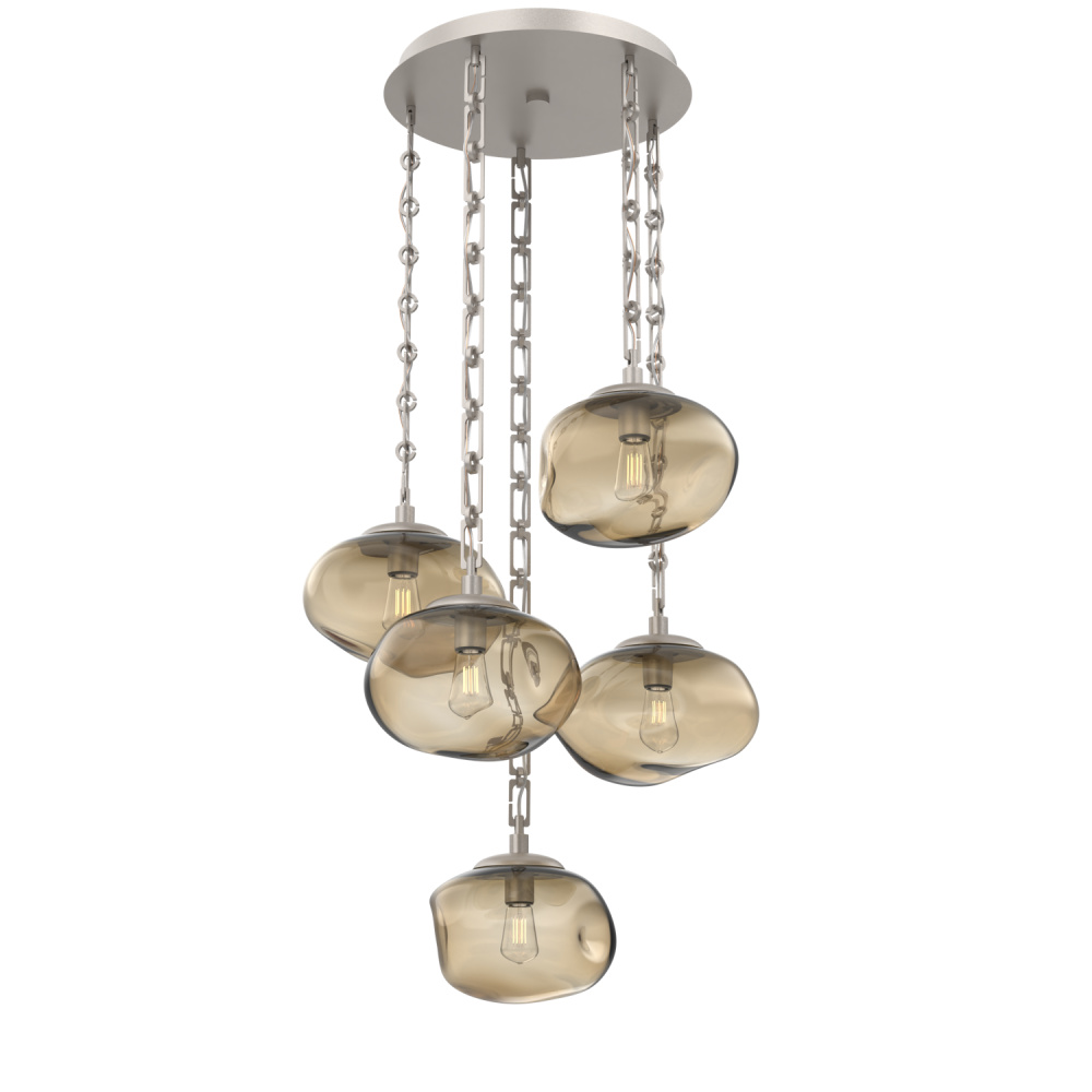 Nova Round 5pc Multi-Pendant Chain (Bulb)