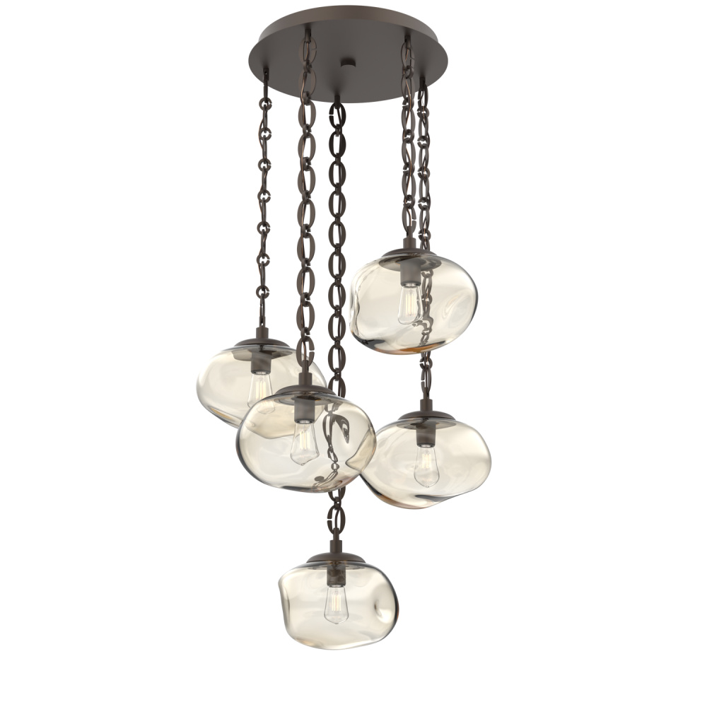 Nova Round 5pc Multi-Pendant Chain (Bulb)