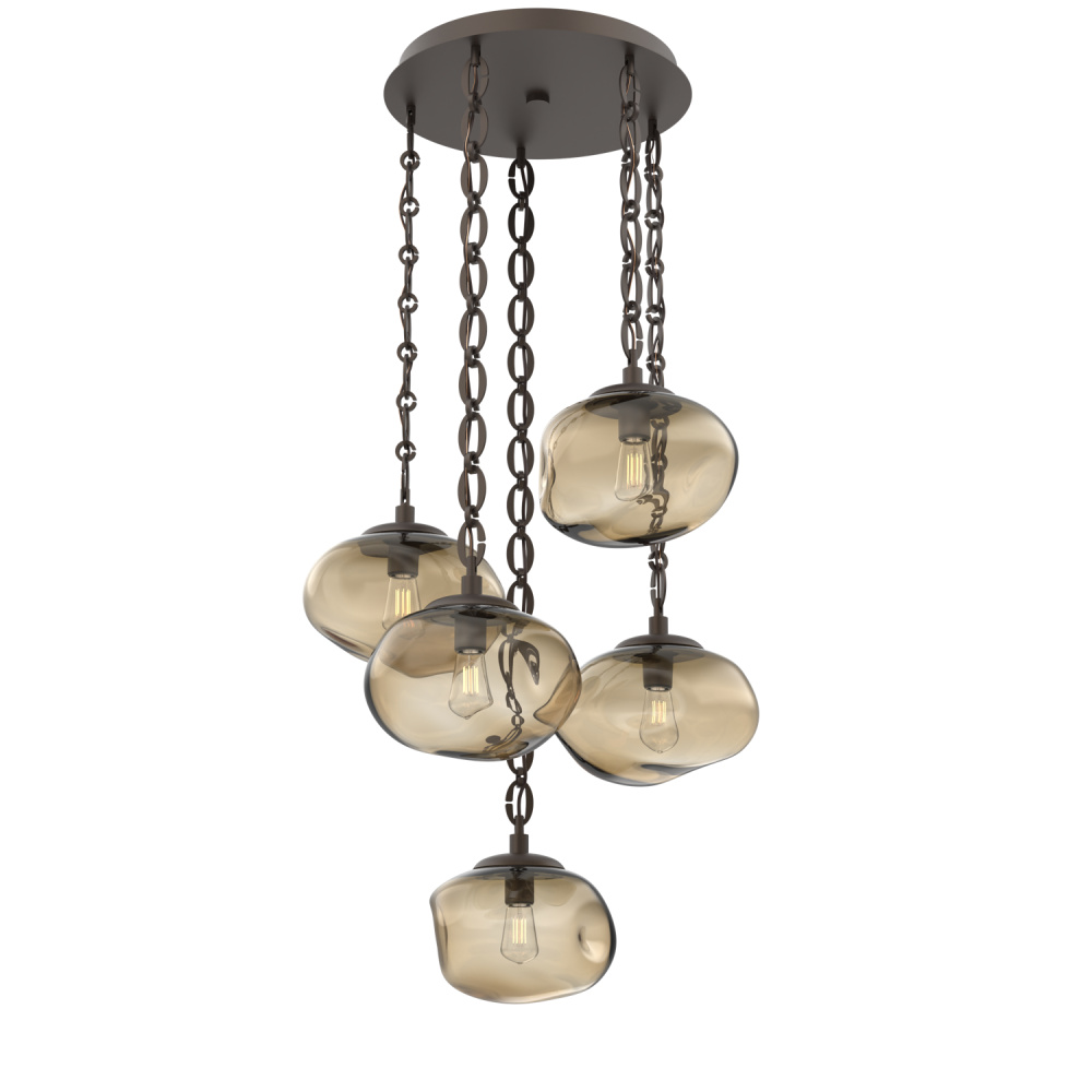 Nova Round 5pc Multi-Pendant Chain (Bulb)