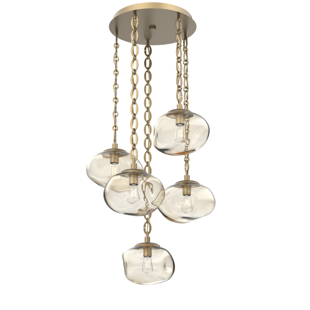 Nova Round 5pc Multi-Pendant Chain (Bulb)