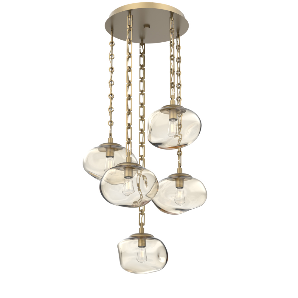 Nova Round 5pc Multi-Pendant Chain (Bulb)