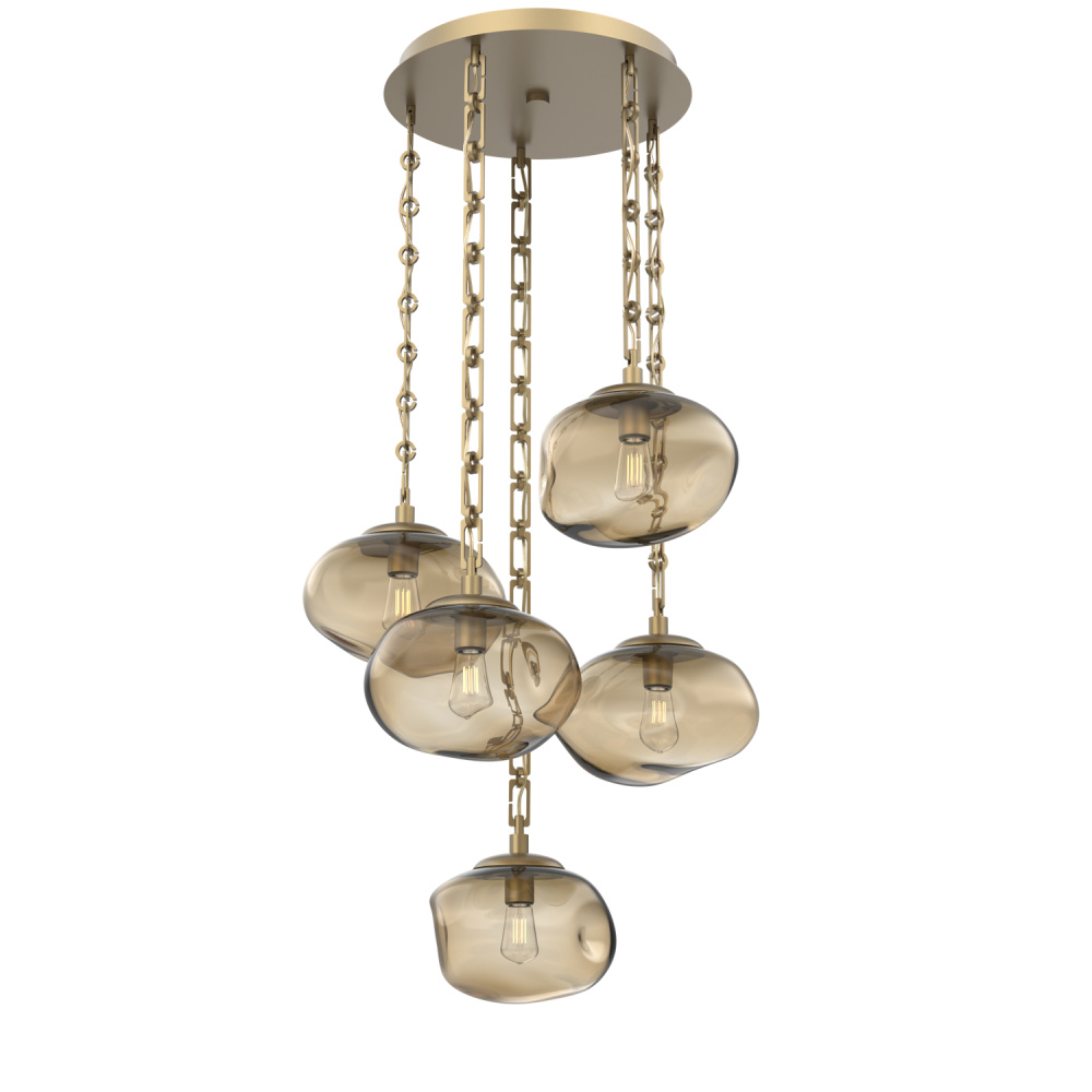 Nova Round 5pc Multi-Pendant Chain (Bulb)