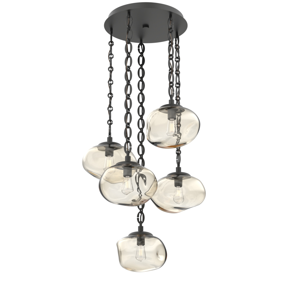 Nova Round 5pc Multi-Pendant Chain (Bulb)