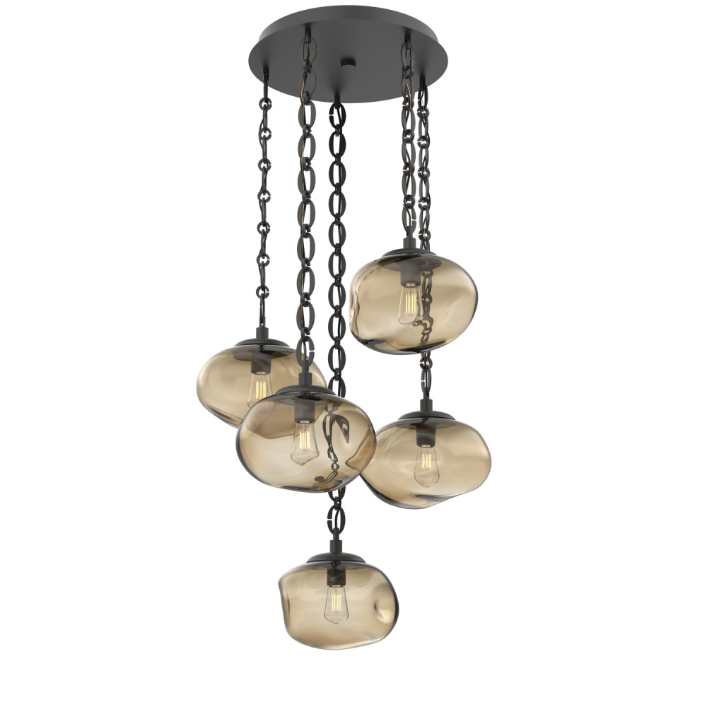Nova Round 5pc Multi-Pendant Chain (Bulb)