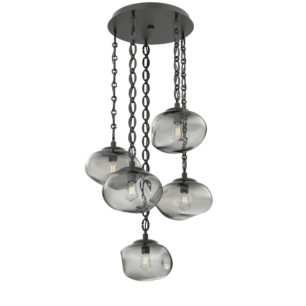 Nova Round 5pc Multi-Pendant Chain (Bulb)