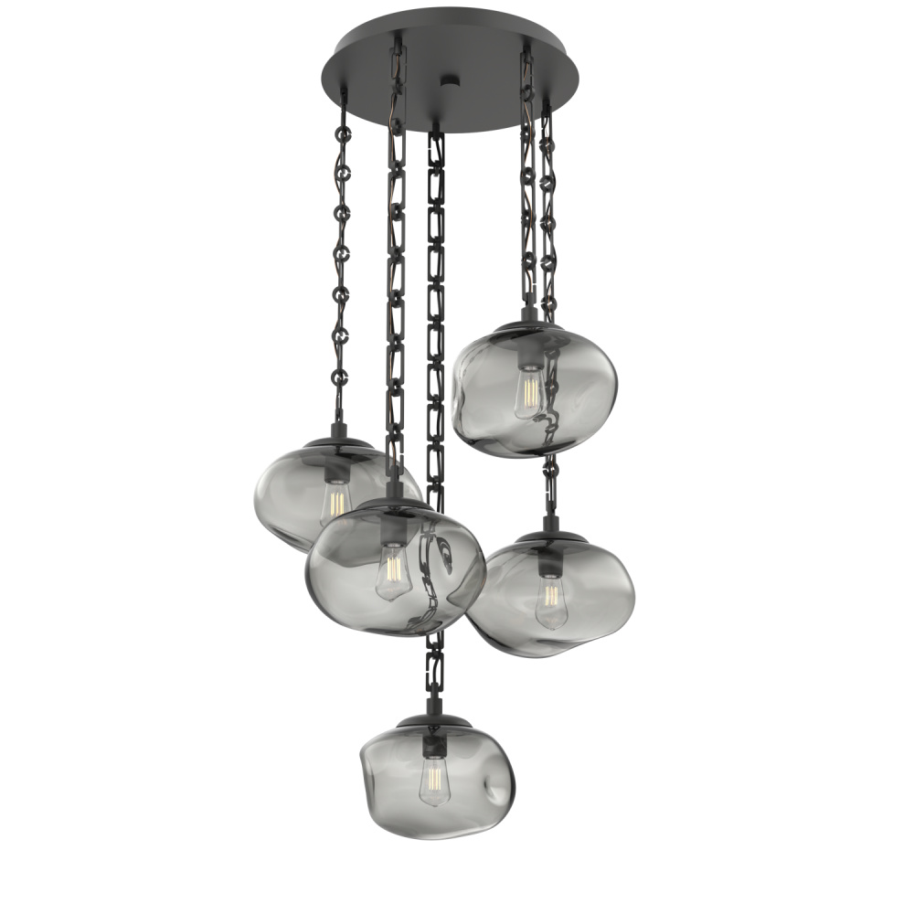 Nova Round 5pc Multi-Pendant Chain (Bulb)