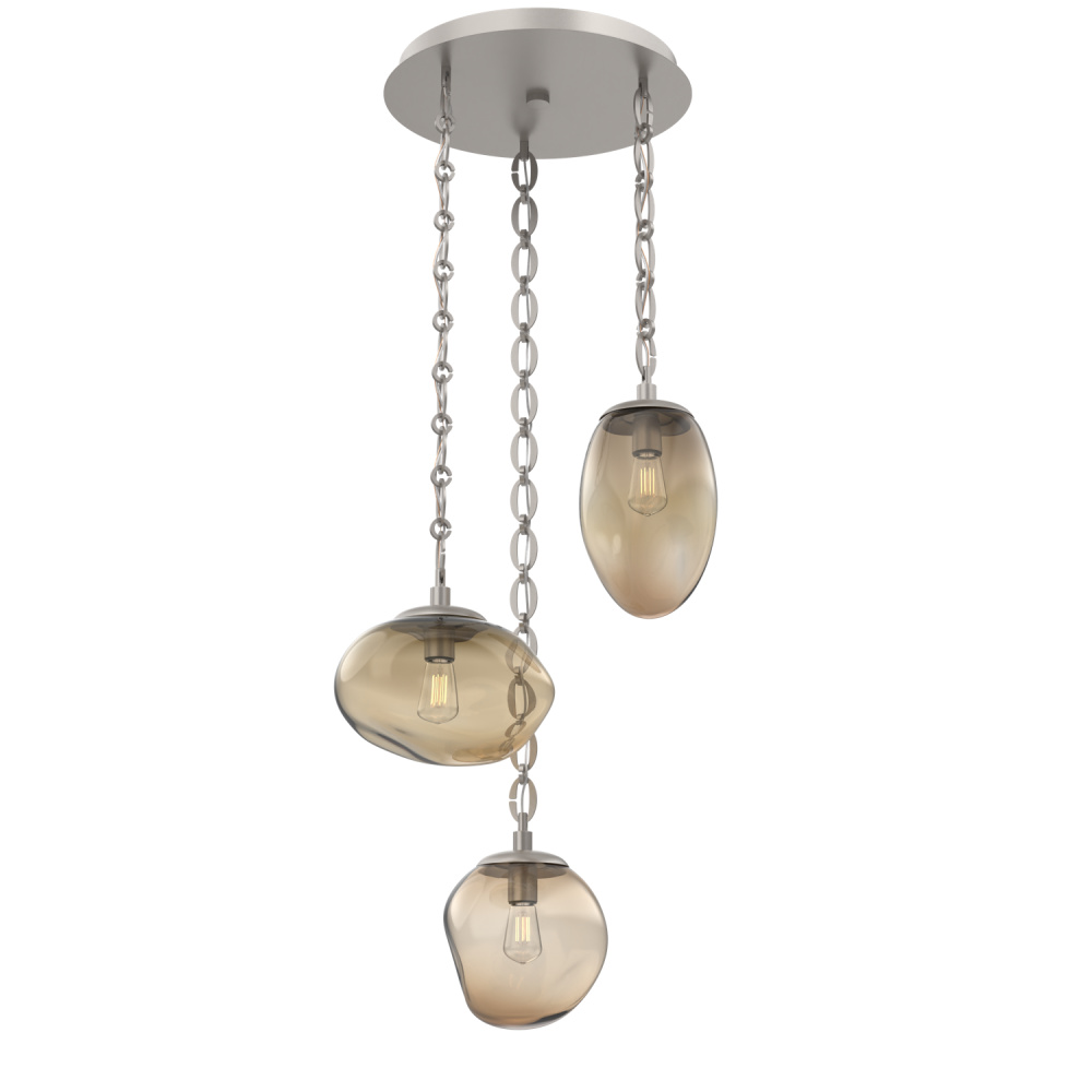 Cosmos Round 3pc Multi-Pendant Chain (Bulb)