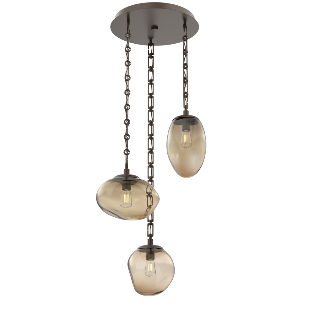 Cosmos Round 3pc Multi-Pendant Chain (Bulb)