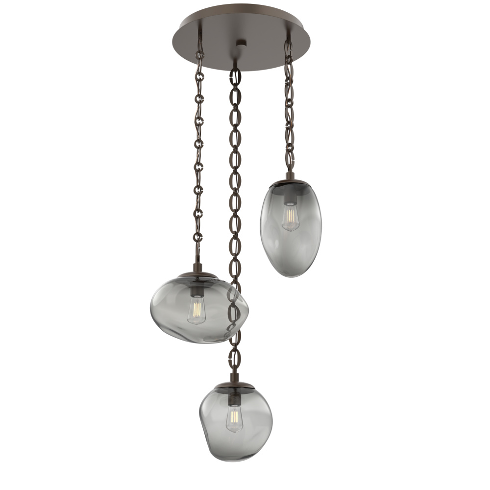 Cosmos Round 3pc Multi-Pendant Chain (Bulb)