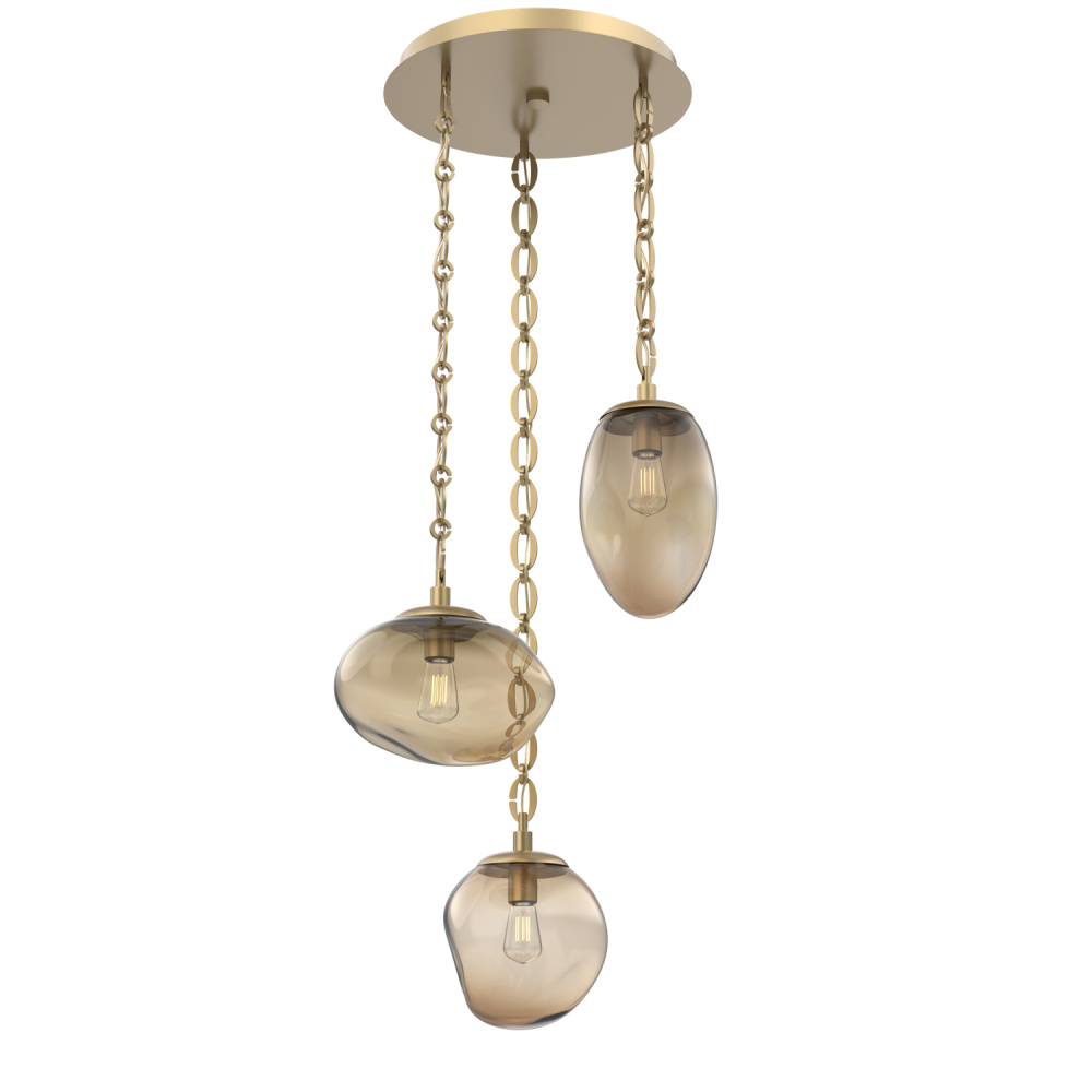 Cosmos Round 3pc Multi-Pendant Chain (Bulb)
