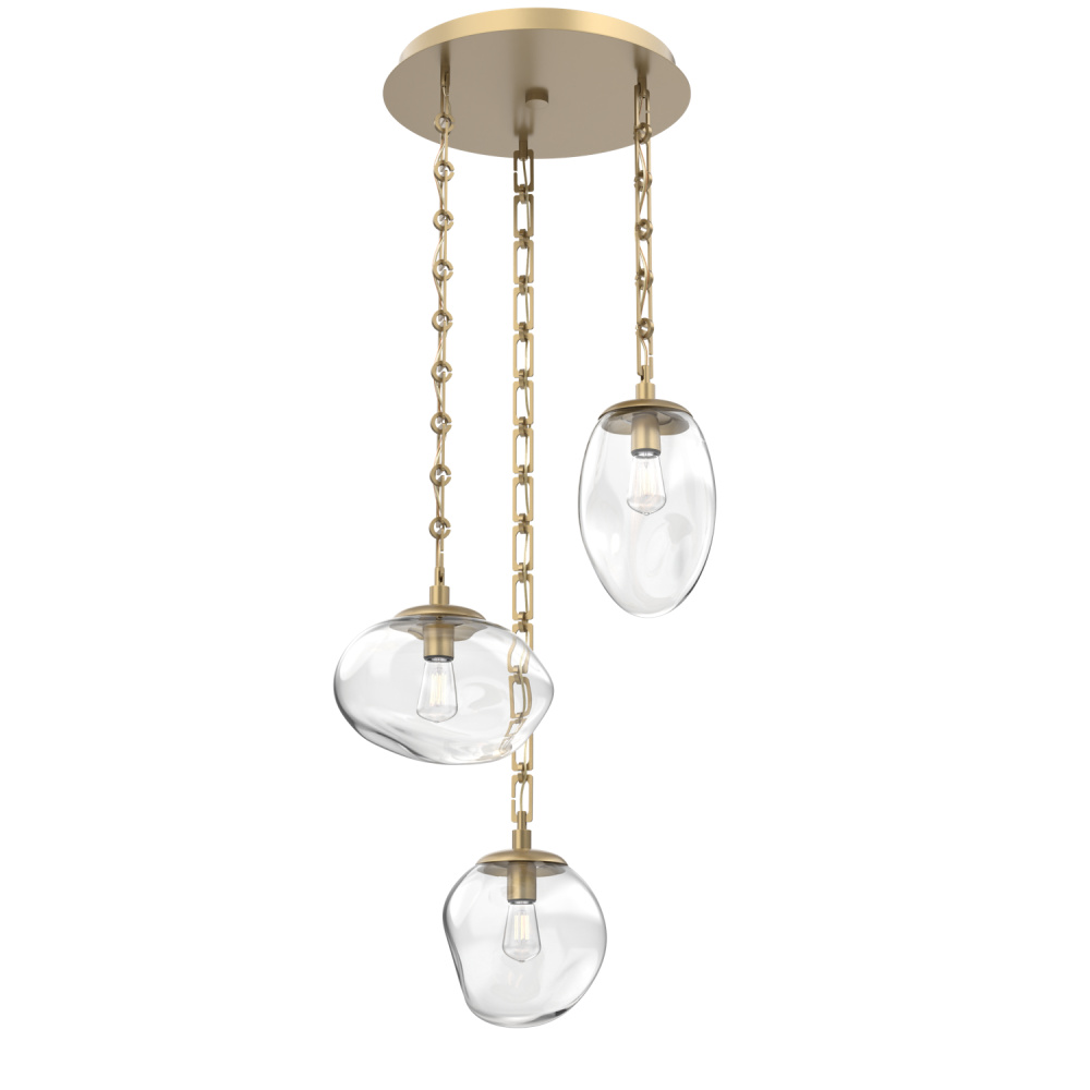 Cosmos Round 3pc Multi-Pendant Chain (Bulb)