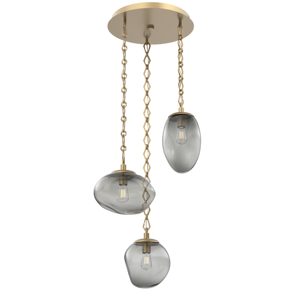 Cosmos Round 3pc Multi-Pendant Chain (Bulb)
