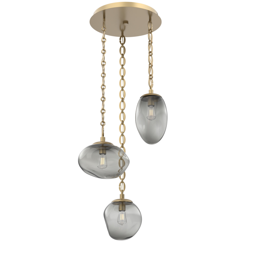Cosmos Round 3pc Multi-Pendant Chain (Bulb)