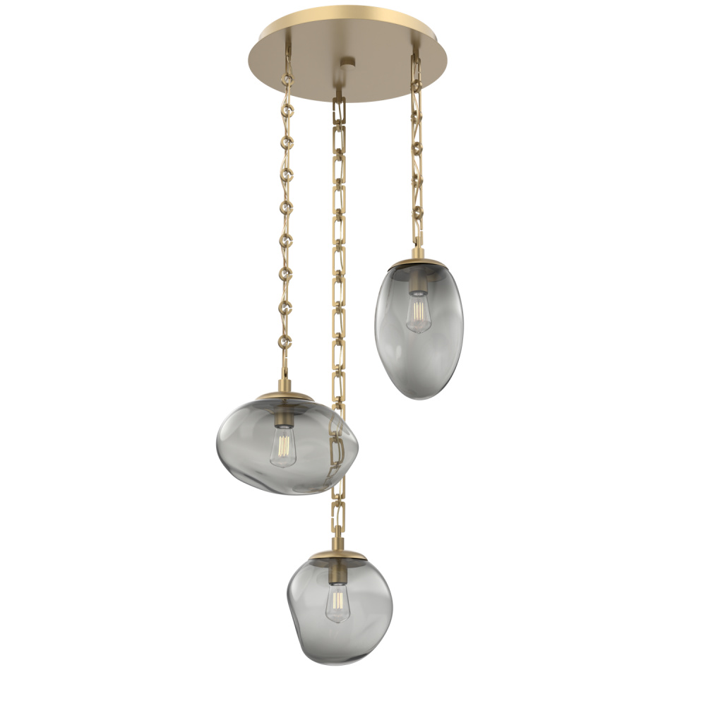 Cosmos Round 3pc Multi-Pendant Chain (Bulb)
