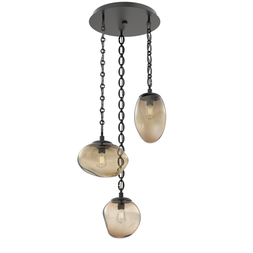 Cosmos Round 3pc Multi-Pendant Chain (Bulb)