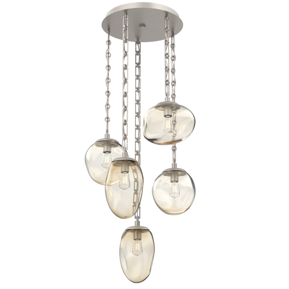Cosmos Round 5pc Multi-Pendant Chain (Bulb)