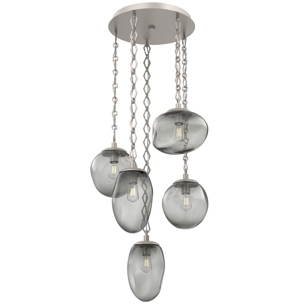 Cosmos Round 5pc Multi-Pendant Chain (Bulb)