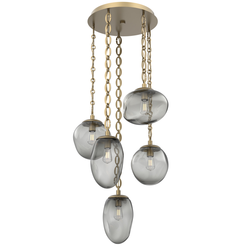 Cosmos Round 5pc Multi-Pendant Chain (Bulb)