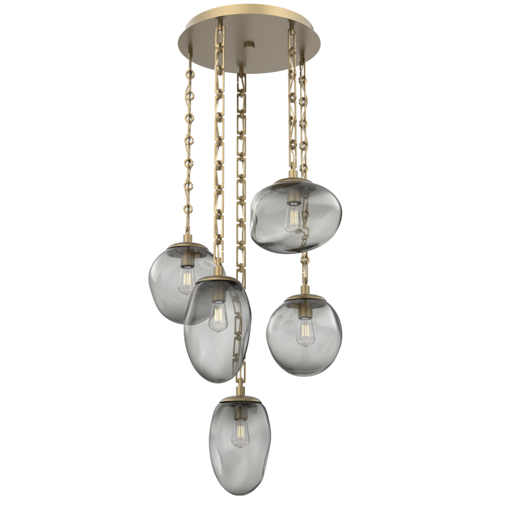Cosmos Round 5pc Multi-Pendant Chain (Bulb)