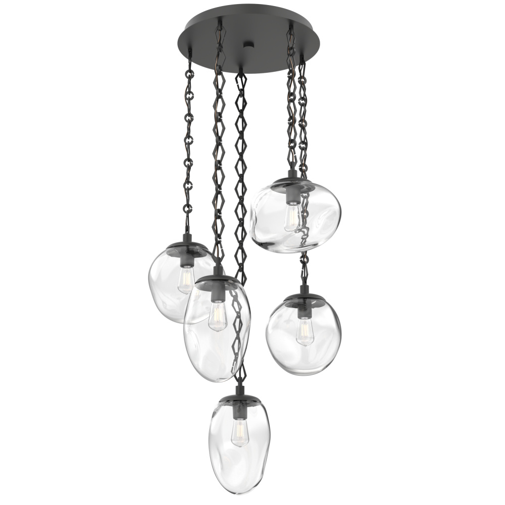 Cosmos Round 5pc Multi-Pendant Chain (Bulb)