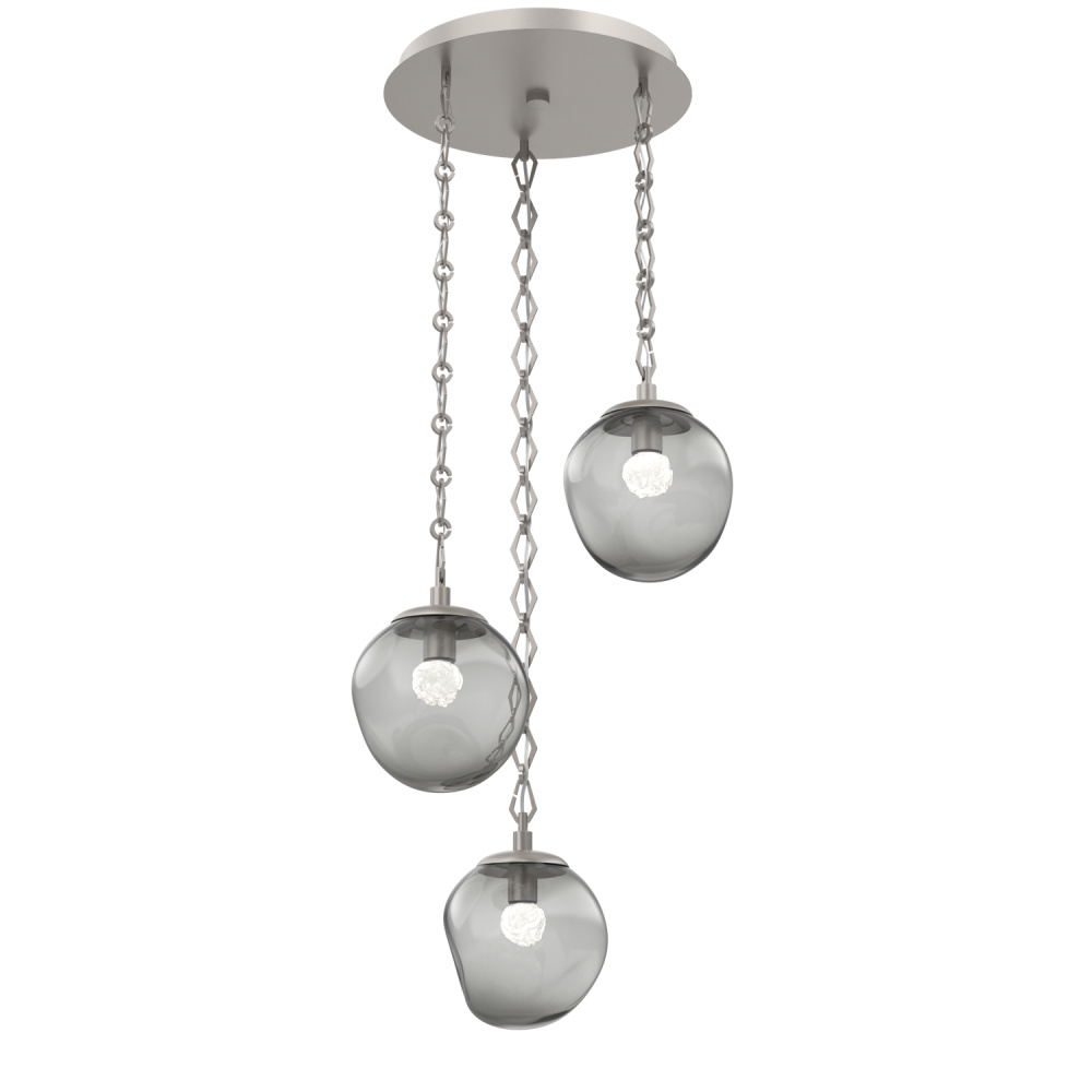 Aster Round 3pc Multi-Pendant Chain (LED)