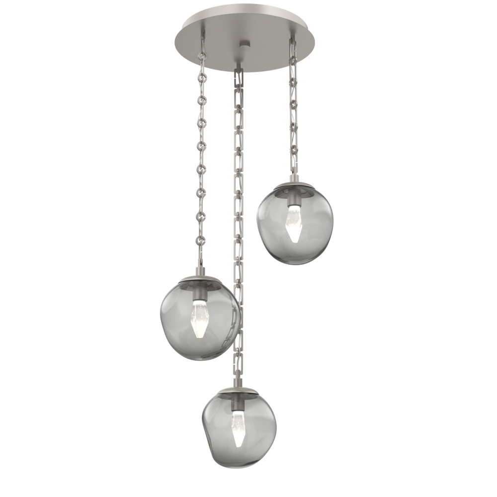 Aster Round 3pc Multi-Pendant Chain (LED)