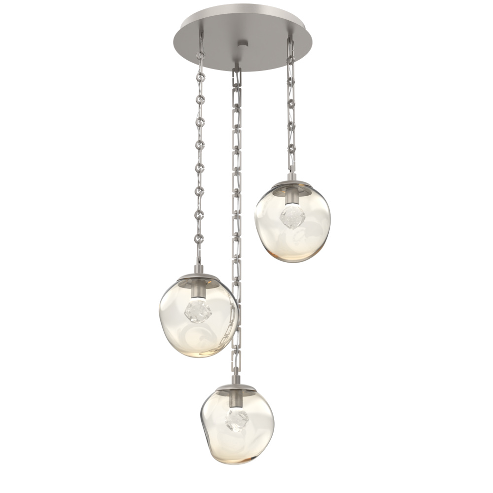 Aster Round 3pc Multi-Pendant Chain (LED)