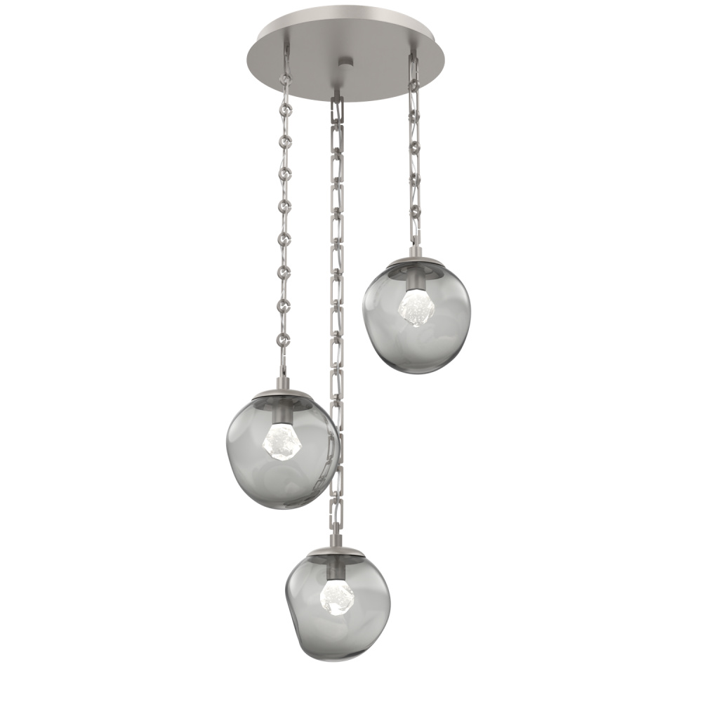 Aster Round 3pc Multi-Pendant Chain (LED)