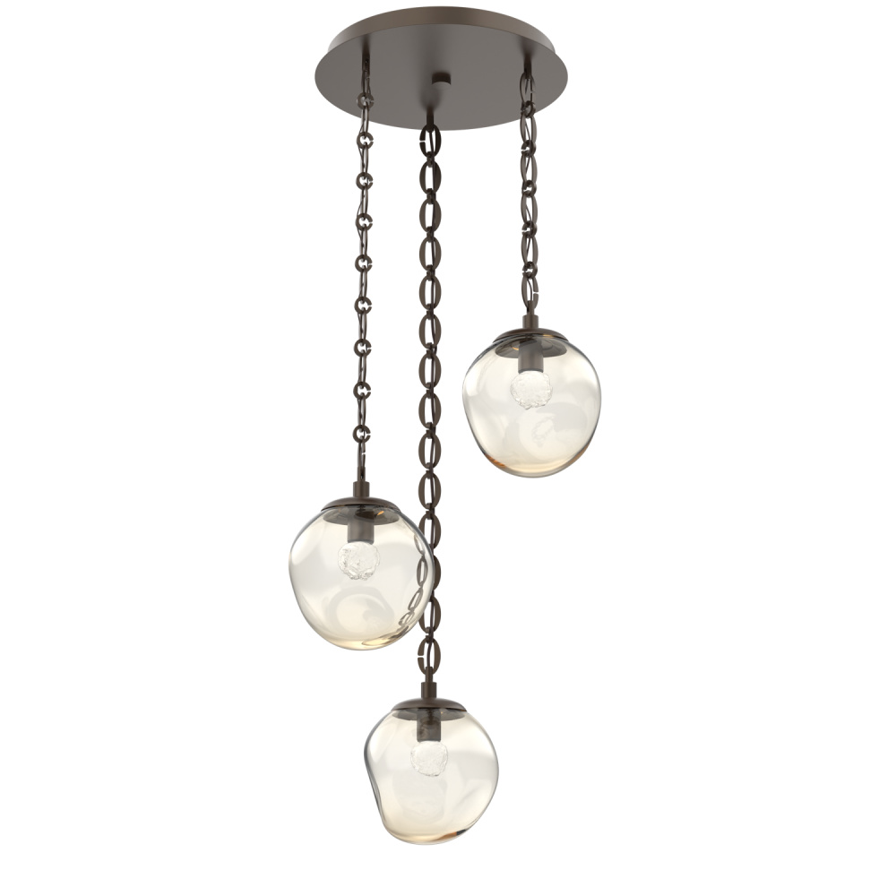 Aster Round 3pc Multi-Pendant Chain (LED)