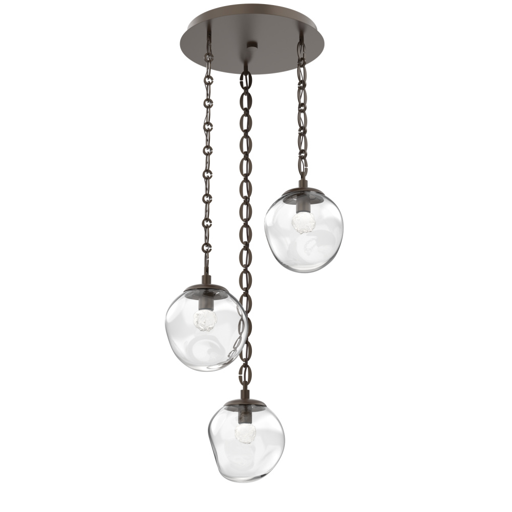 Aster Round 3pc Multi-Pendant Chain (LED)