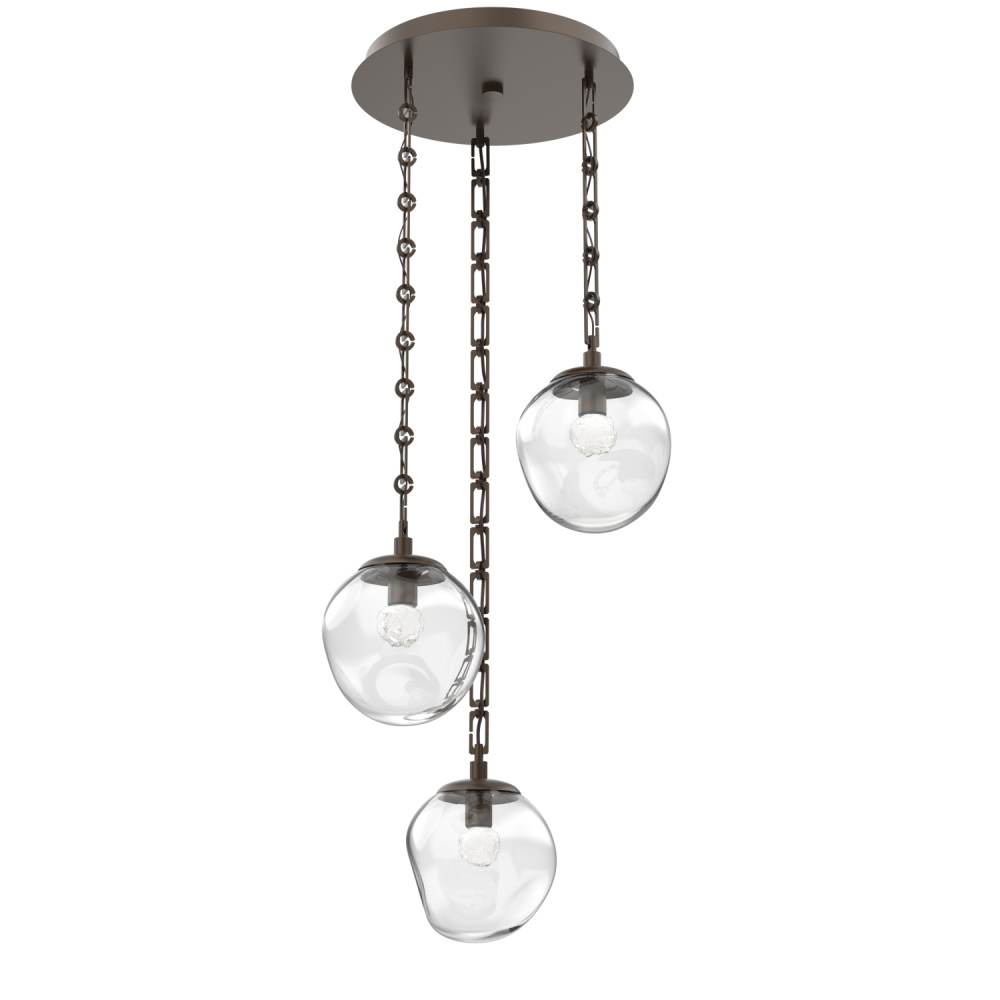 Aster Round 3pc Multi-Pendant Chain (LED)