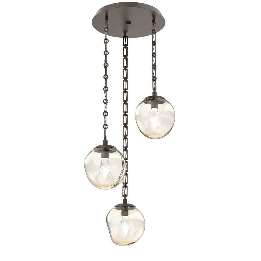 Aster Round 3pc Multi-Pendant Chain (LED)