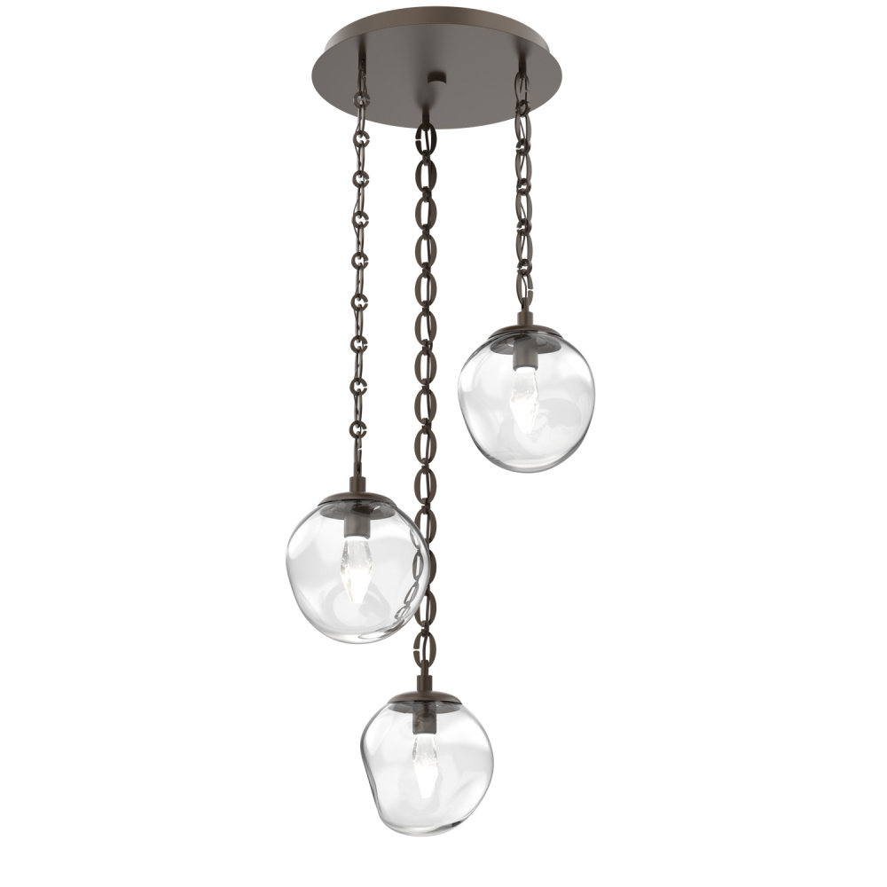 Aster Round 3pc Multi-Pendant Chain (LED)