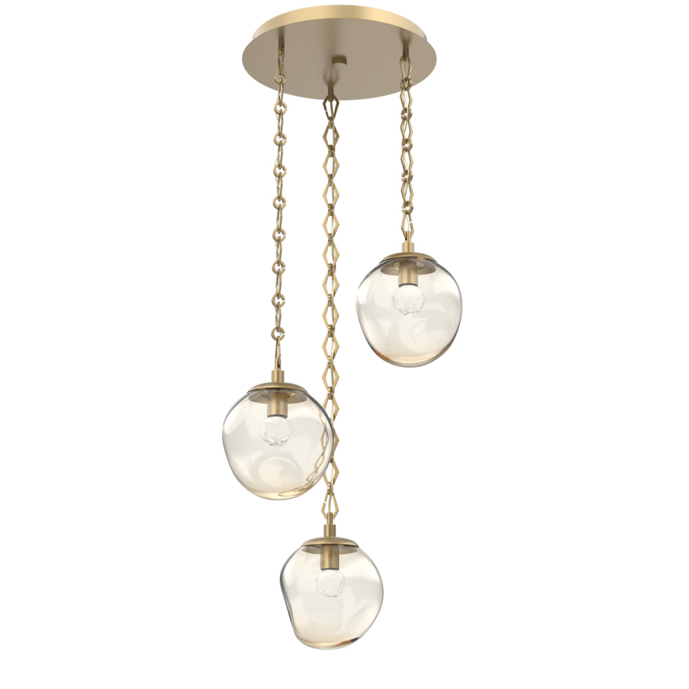 Aster Round 3pc Multi-Pendant Chain (LED)