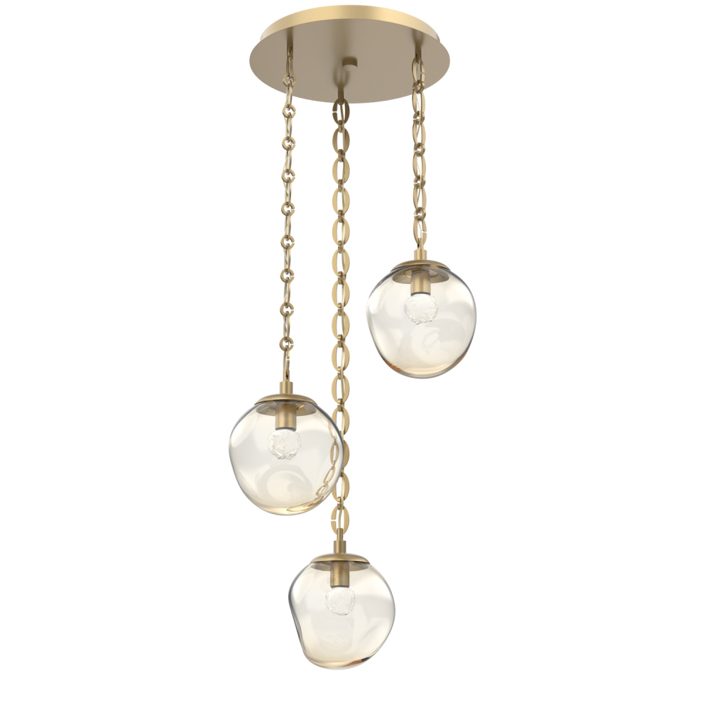 Aster Round 3pc Multi-Pendant Chain (LED)