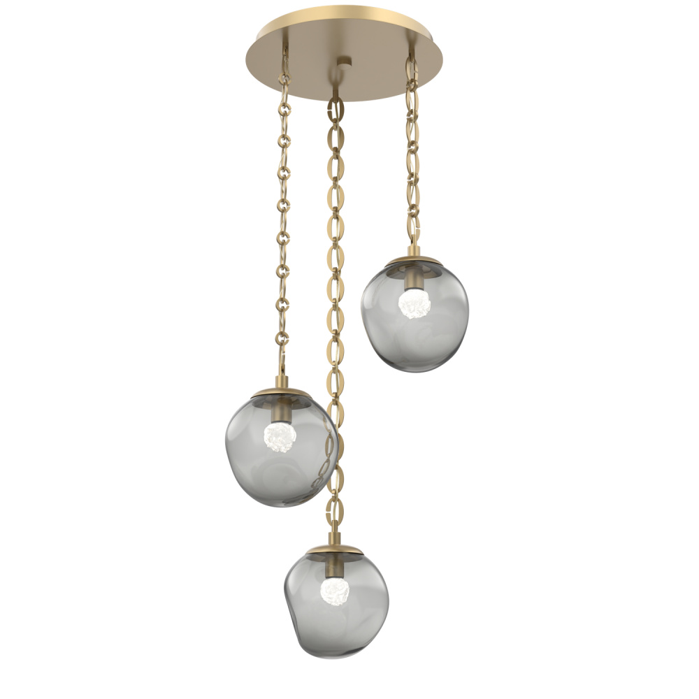 Aster Round 3pc Multi-Pendant Chain (LED)