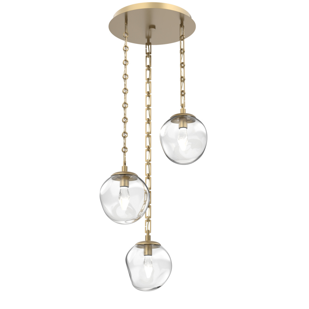 Aster Round 3pc Multi-Pendant Chain (LED)