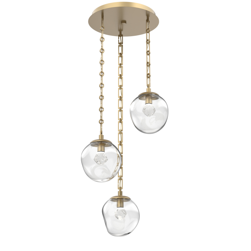 Aster Round 3pc Multi-Pendant Chain (LED)