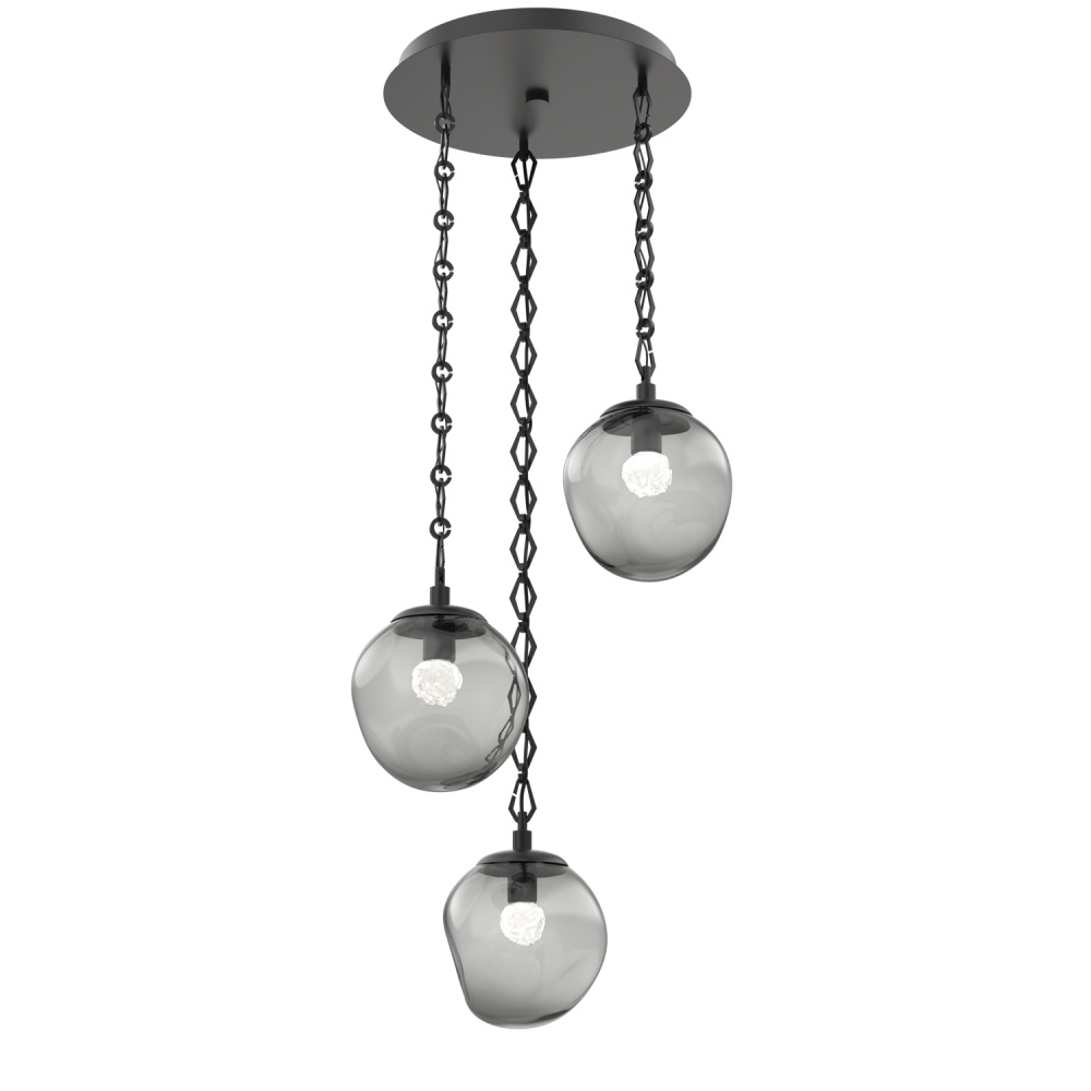 Aster Round 3pc Multi-Pendant Chain (LED)