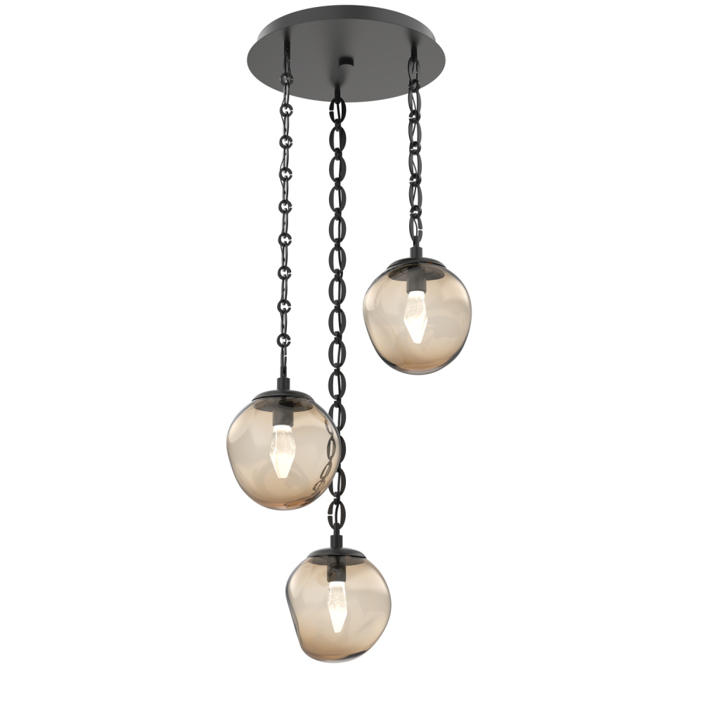 Aster Round 3pc Multi-Pendant Chain (LED)